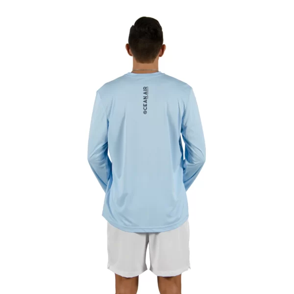 Camiseta Masc - Manga Longa (azul claro) - Imagem 3