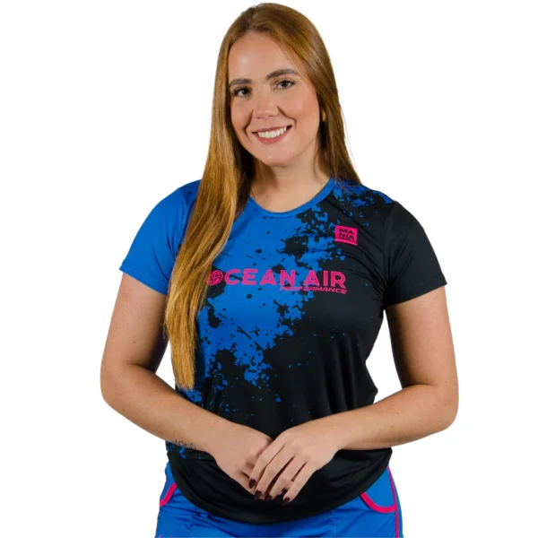 Camiseta Fem - Nacho Guedes (preto / azul) - Imagem 3