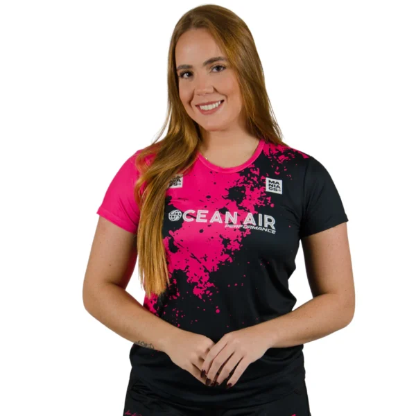 Camiseta Fem - Nacho Guedes (preto / rosa) - Imagem 2