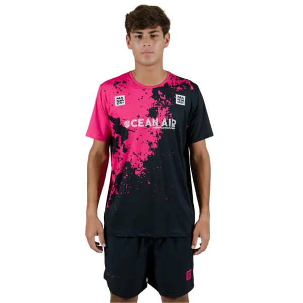 Uniforme Masc - Nacho Guedes ( Preto e Rosa )