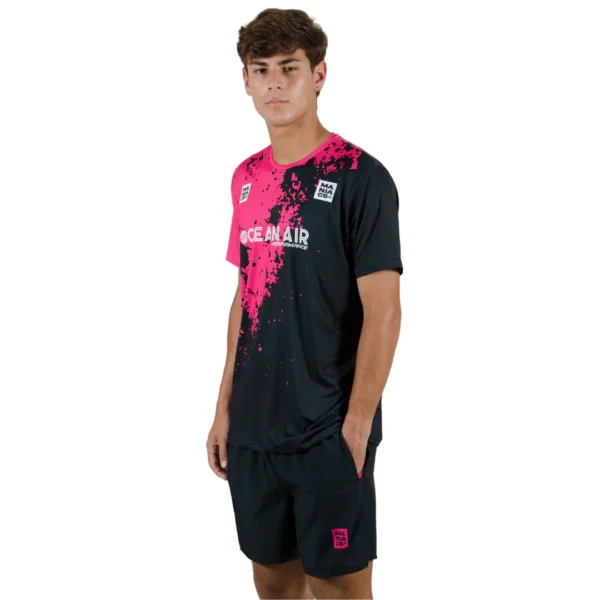 Uniforme Masc - Nacho Guedes ( Preto e Rosa ) - Imagem 2