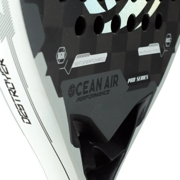 Detalhe de raquete de Padel Ocean Air Performance Destroyer