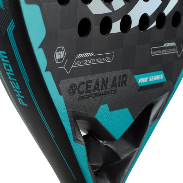 Detalhe de raquete de Padel Ocean Air Performance Phenom